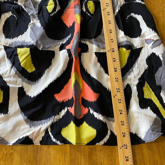 Alice & Trixie Silk Strapless Retro Print Smocked Mini Dress Size Small Womens - Picture 10 of 11